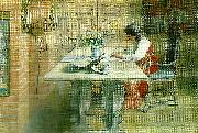 Carl Larsson hilda oil painting on canvas